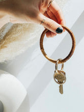 Load image into Gallery viewer, Rattan Keychain Bangle
